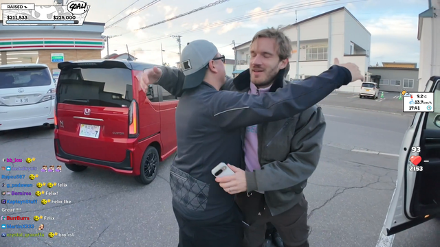 2nd annual Pewdiepie brofist at the cyclethon