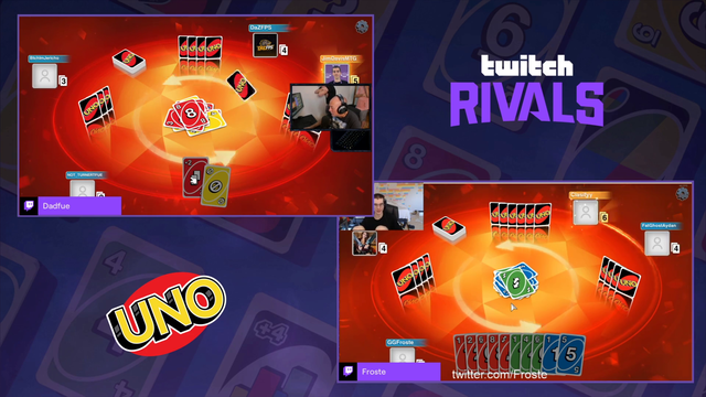Tfue's dad with the Uno win on Twitch Rivals