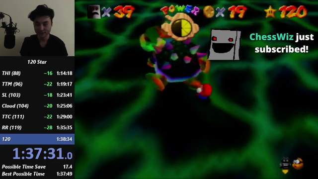 Liam gets the 120 star world record