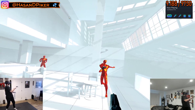 John Rambo plays SuperHot for first time