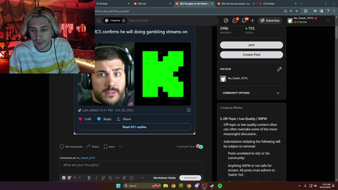 xQc calls NECKMERCS a "fake" about the gamba deal