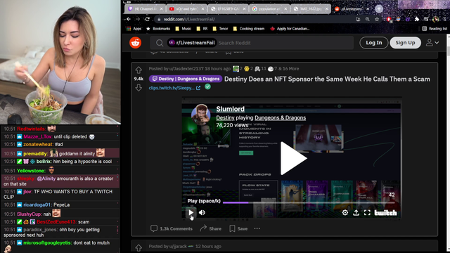 Alinity already selling her clips as NFTs