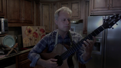 Henry's Kitchen plays an uplifting song for chat