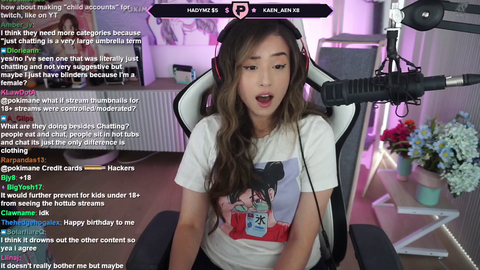 pokimane - Poki finds twitch's target hot tub viewer in her chat