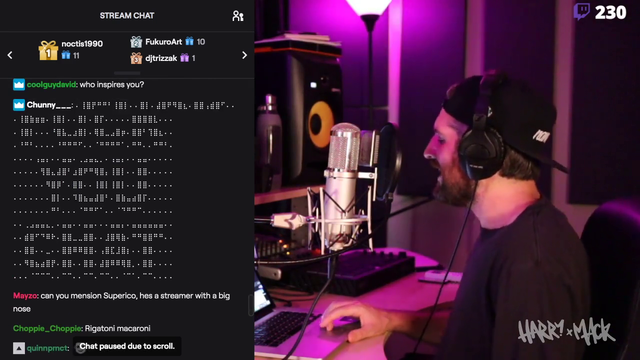Harry Mack has a hypocrite in chat