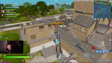 Kid says f-word while playing fortnite with sodapoppin