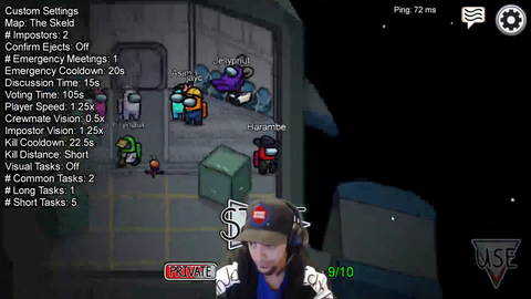 Harambe ends stream after flame from pretty big game throw
