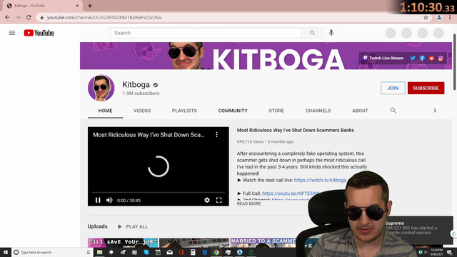 Scammer recognizes kitboga