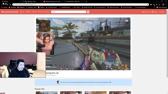 Another streamer abuses his cat on stream
