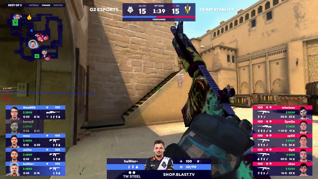 CS:GO 1v5 ace perfectly played