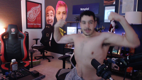 Greek shows weight loss progress.