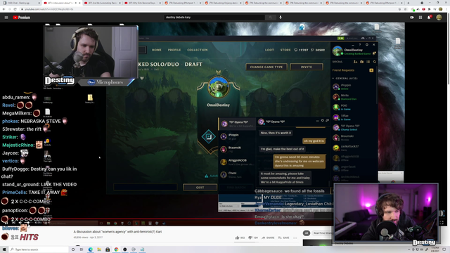 Destiny watches an old vid