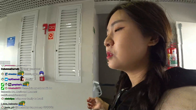 Elevator doors close on Hachu and she calls for her mom