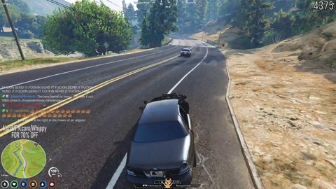 DUNDEE and X pull a PIT MANEUVER on a COP while IN a COP CAR