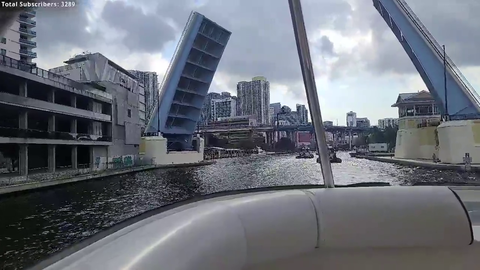 Destiny enjoys some beautiful scenery on a boat ride.