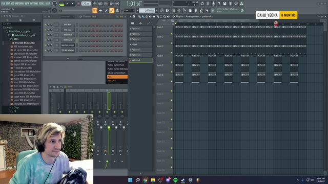 xQc makes his first beat in FL studio