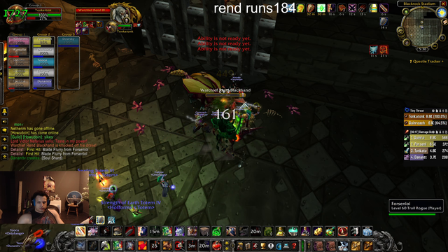 Carapace Drops for Tyler after 185 rend runs