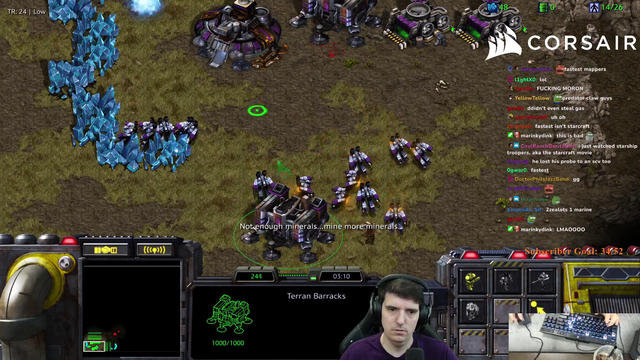 Artosis plays a protoss in starcraft