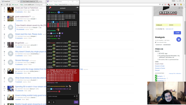 Greek bans Andy.