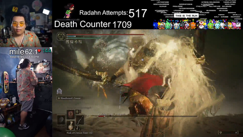 62.5 Miles Walked VS Elden Ring DLC Final Boss with 500+ Attempts Done