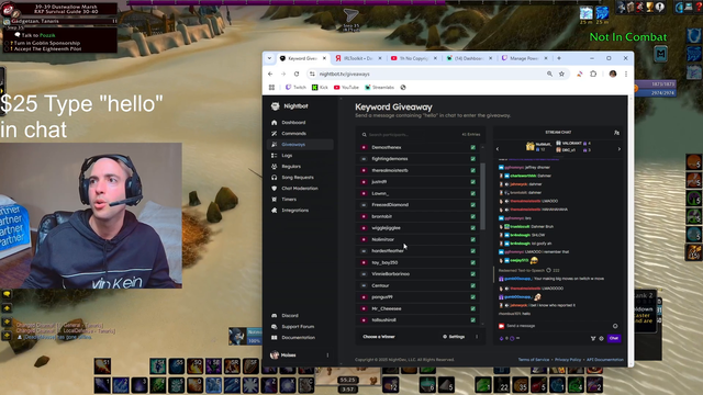 Livestreamer Moises gets a wildfire evacuation alert but decides to stay, hoping to grind to level 60 and finally join OnlyFangs
