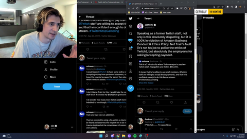 Former Twitch Staff Djwheat Says Train Giving Money to Twitch Staff is violation of Amazon Business Conduct & Ethics Policy
