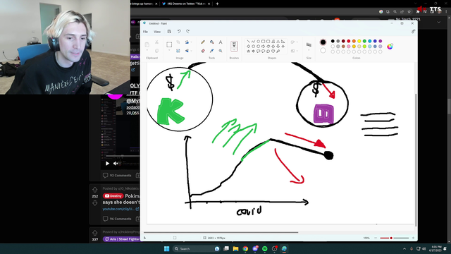 Pokimane ask XQC if he received equity of Kick