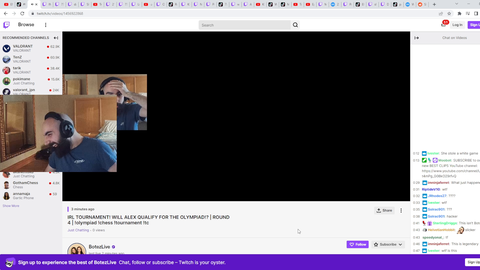Sliker accidentally goes live on BotezLive's channel