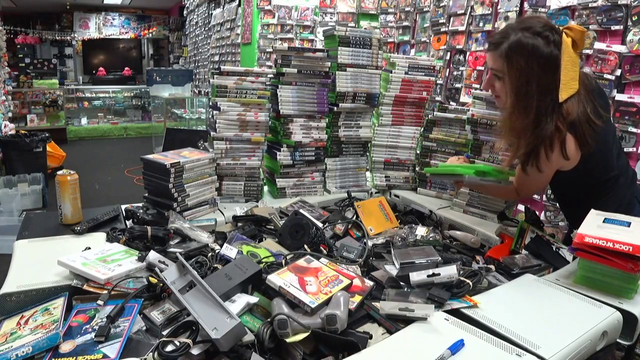 Average night at Pink Gorilla (Video Game Store)