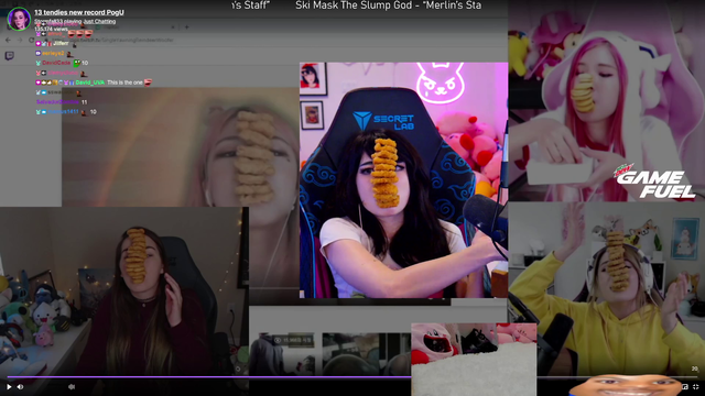 They All Called Her Crazy But She Stacked 14 Nuggets Using Her Mouth :O