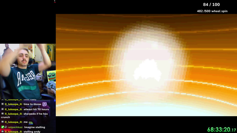 streamer loses balance while admiring pokemon evolution