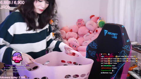 Emiru shows off her soap collection