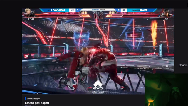 Aris watches guy fall down doing a popoff at Evo