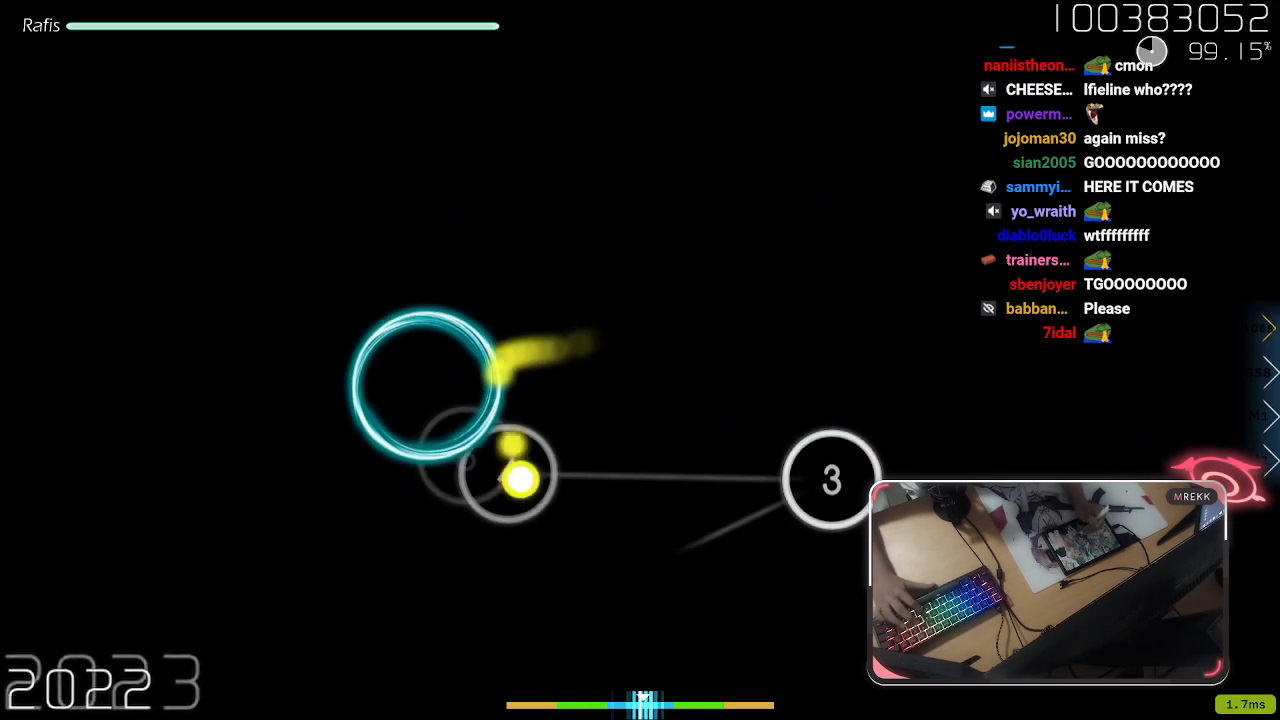 #1 osu! player gets the pp record back from #3 (1357pp -> 1371pp)