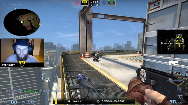 F0rest with the knife kill
