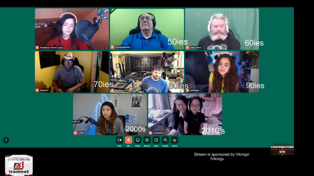 50's generation connecting with the 2010's on Elee's Mooncast today