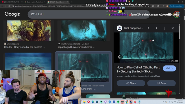 Rage got baited by Wake on searching Rule 34 of Cthulhu on stream
