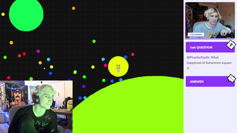 An interesting question is asked to the xQc AI