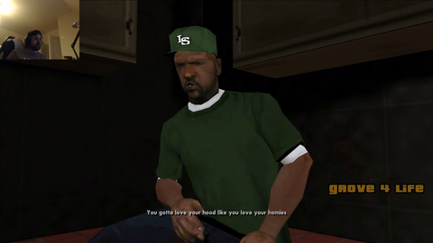 When your custom character is in a cutscene