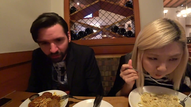 Cyr and Hachu at the finest of Italian eateries