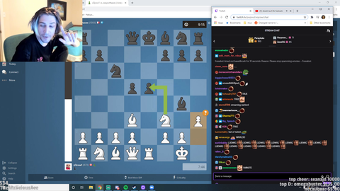 xQc asks Ludwig what he's doing commentating chess.