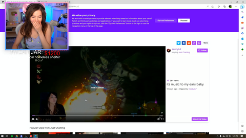 Pokimane calling it a dub