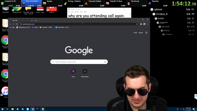 Scammer falls for the oldest trick in the book.