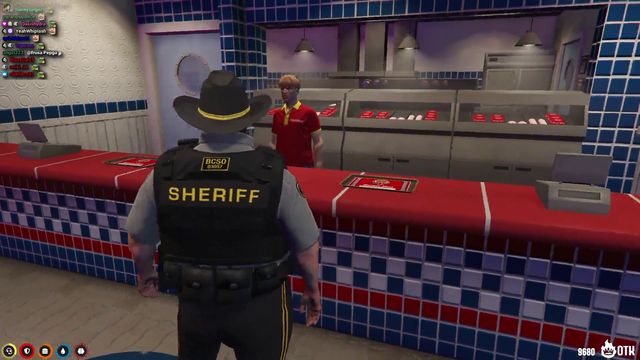 Sheriff Cornwood and Officer Andrews head to Burger Shot for some soda pop