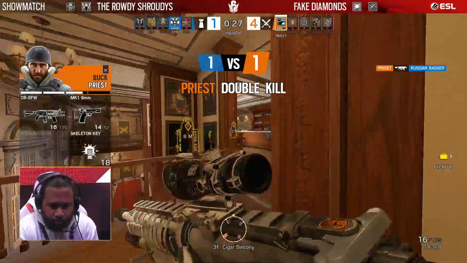Shroud vs controller Andy in Siege Tourney