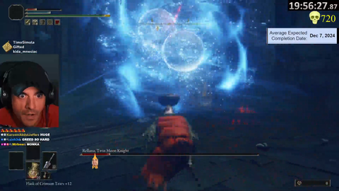 Dan gets one hit away from defeating Rellana after six days of attempts