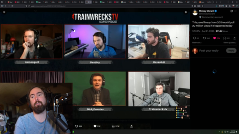 Asmongold agrees to do his long awaited debate only if Hasan, Destiny, Nick Fuentes, Sargon of Akkad, and Train agree to run it back on Scuffed Podcast