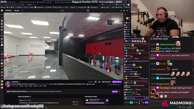 Knut realises he invested in a weeb gym
