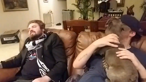 Drunk streamer, onlyusemeblade, abuses a dog and sends it flying.