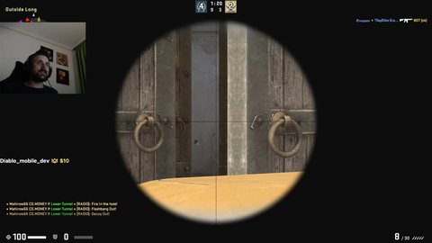 Forsen from C9 hits an insane AWP shot